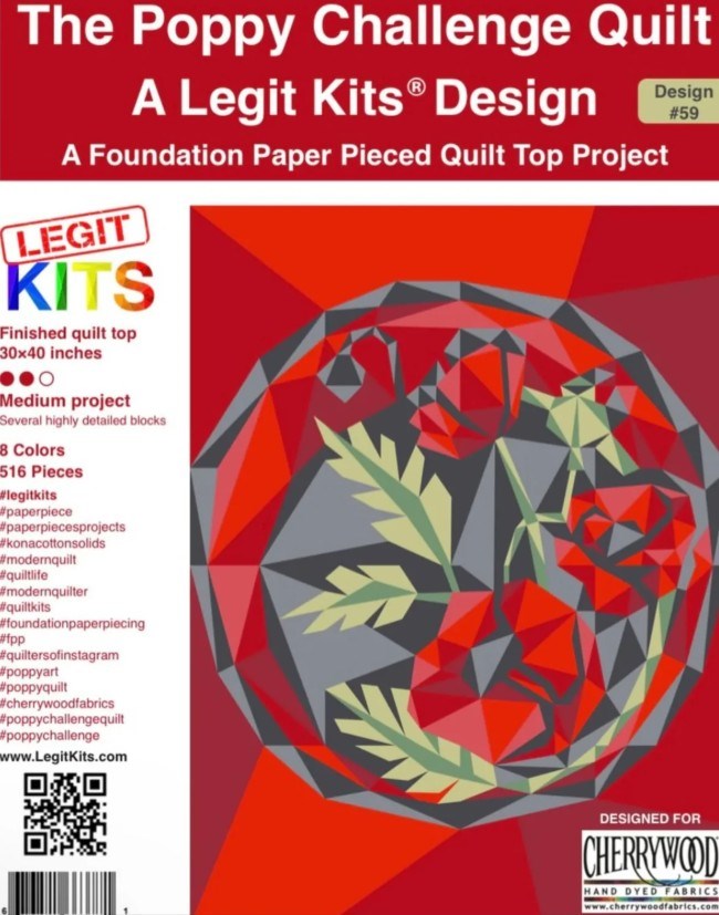 Legit Kits - Cherrywood Poppy Challenge Pattern 2024