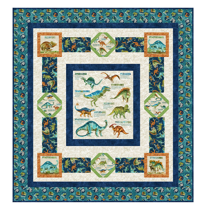 FOSSIL FRIENDS - Pattern || DINO ROAR || Northcott Studio