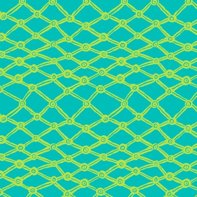 Nets - Aqua || Kafe Fassett Collective for FreeSpirit February2026 || Brandon Mably