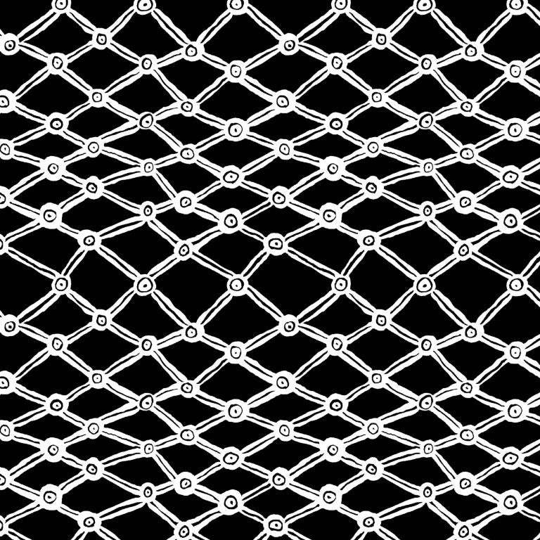 Nets - Black-White || Kafe Fassett Collective for FreeSpirit February2026 || Brandon Mably
