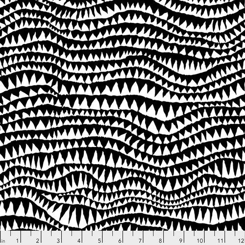 Sharks Teeth - Black II Stash II Kaffe Fassett Collective