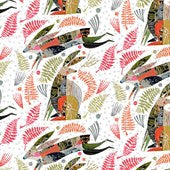 Rabbits and Leaves - Multi || Tales from the Forest by Clare Youngs