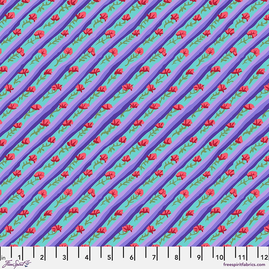 Diagonal Poppy - Purple || From the Archives || Kaffe Fassett