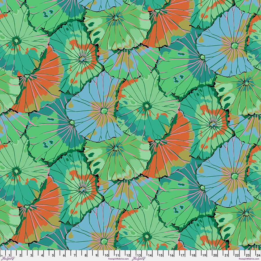 Lotus Leaf - Emerald ll August 2024 ll Kaffe Fassett Collective