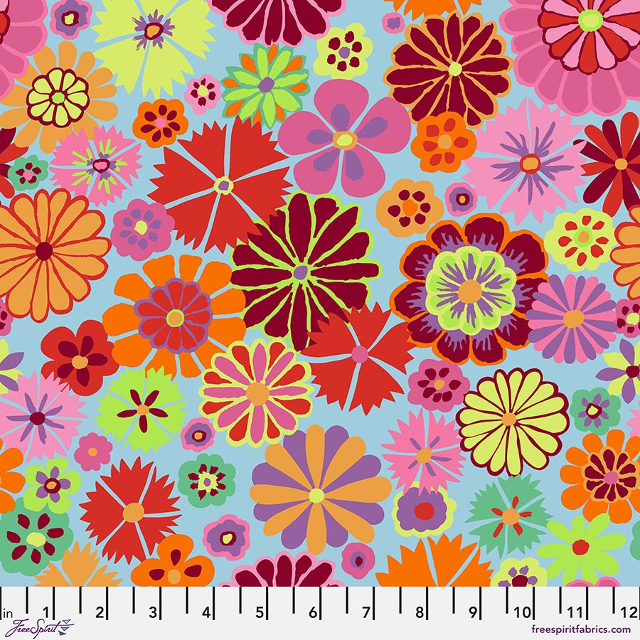 Folk Flower - Pink ll August 2024 ll Kaffe Fassett Collective