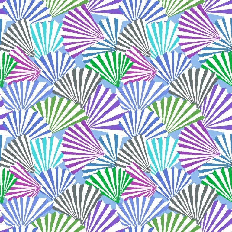 Fanfare - Blue || Kafe Fassett Collective for FreeSpirit February2026 || Kaffe Fassett