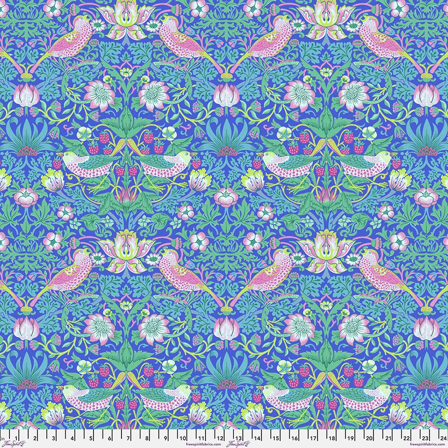 Strawberry Thief - Blue ll Kaffe Fassett X Morris and Co ll Kaffe Fassett Morris and Co