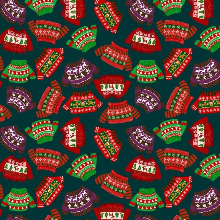 Holly Sweaters - Spruce || Christmas Pets || Mia Charro