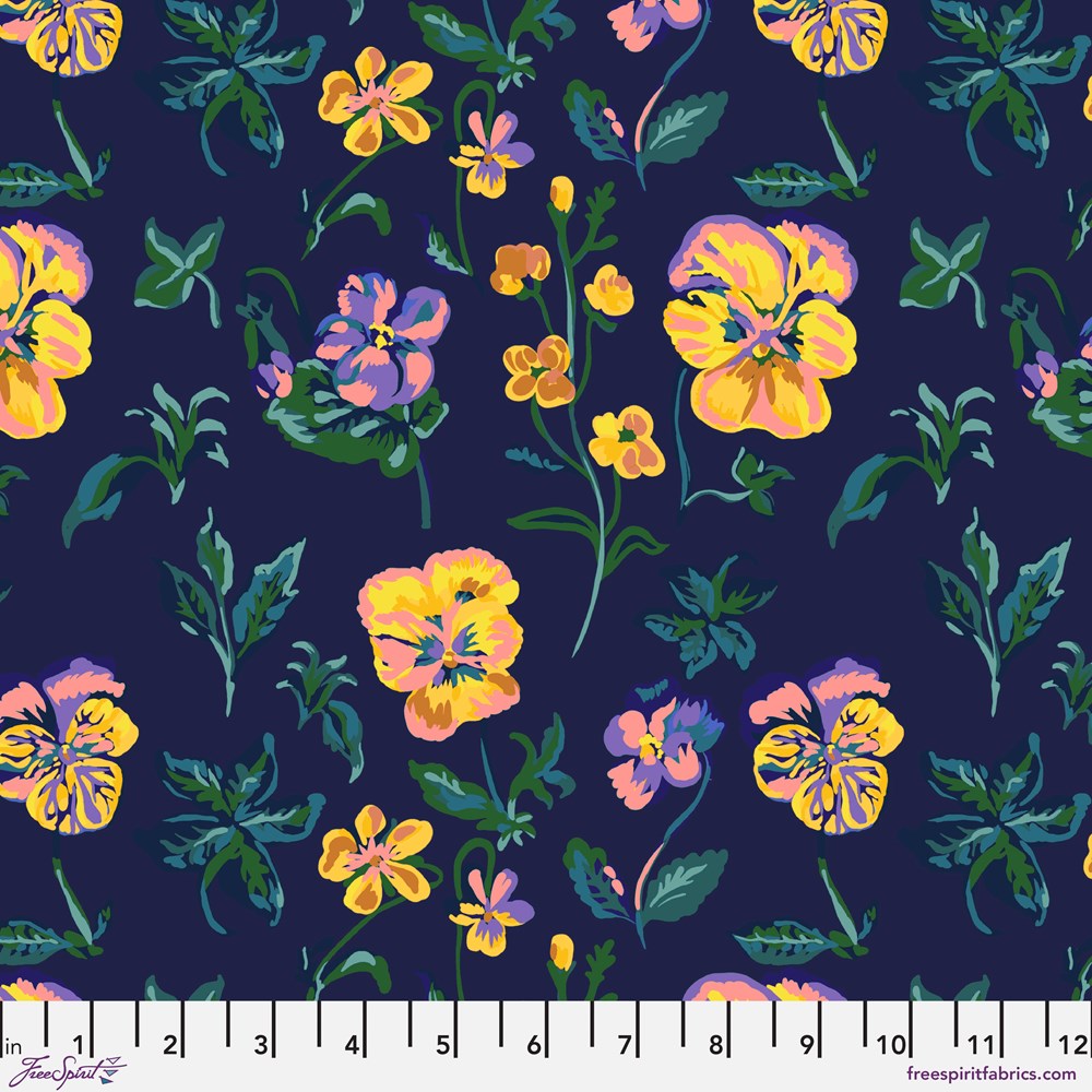 Pansies - Navy II Mon Jardin II Nathalie Lete