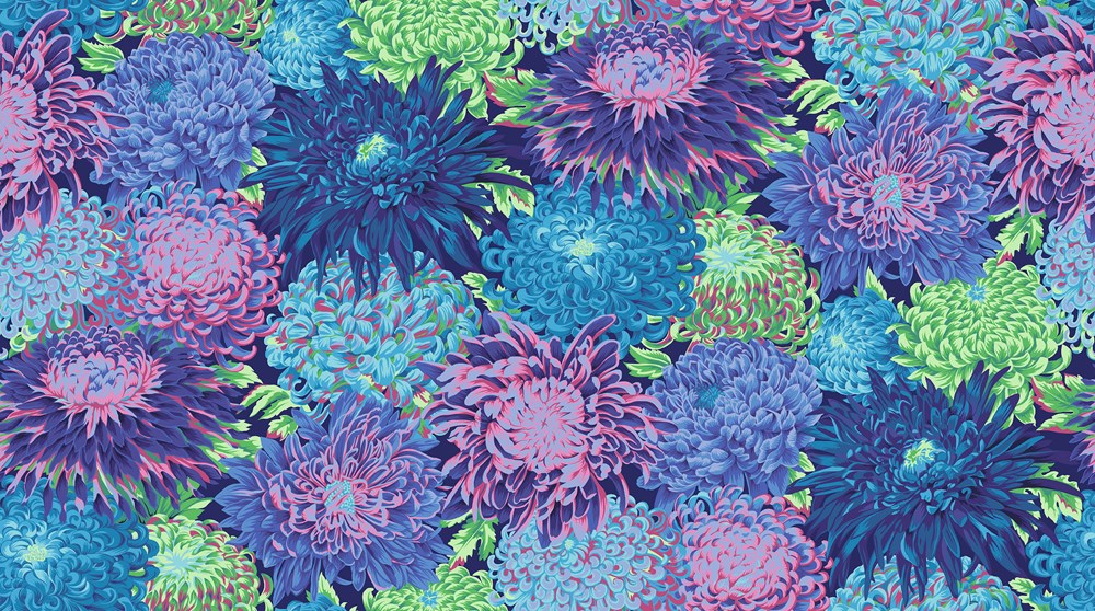 Japanese Chrysanthemum - Blue II Classics II Kaffe Fassett Collective