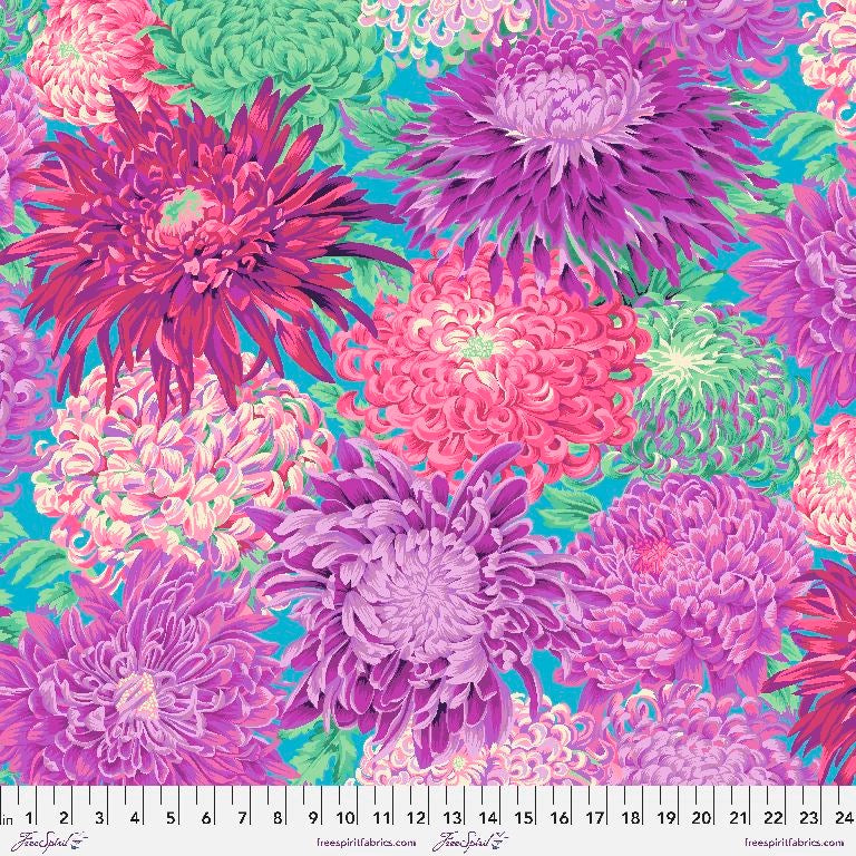 Japanese Chrysanthemum  - Magenta II  Feb-22  II Kaffe Fassett Collective