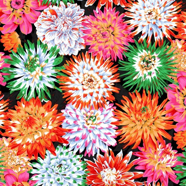 Cactus Dahlia - Contrast || Kafe Fassett Collective for FreeSpirit February2026 || Philip Jacobs