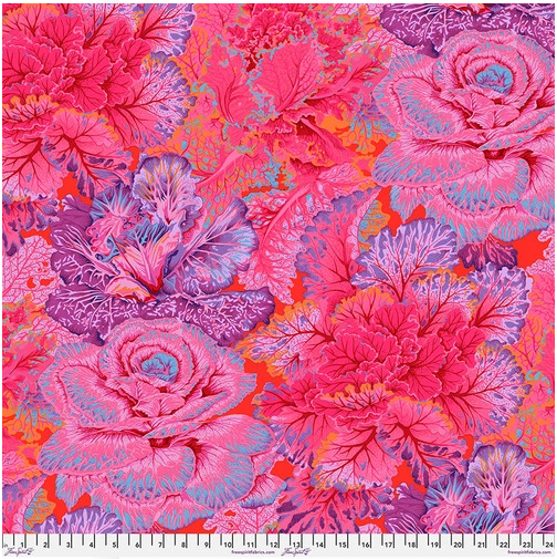 Curly Kale - Red II Aug-23 II Kaffe Fassett Collective