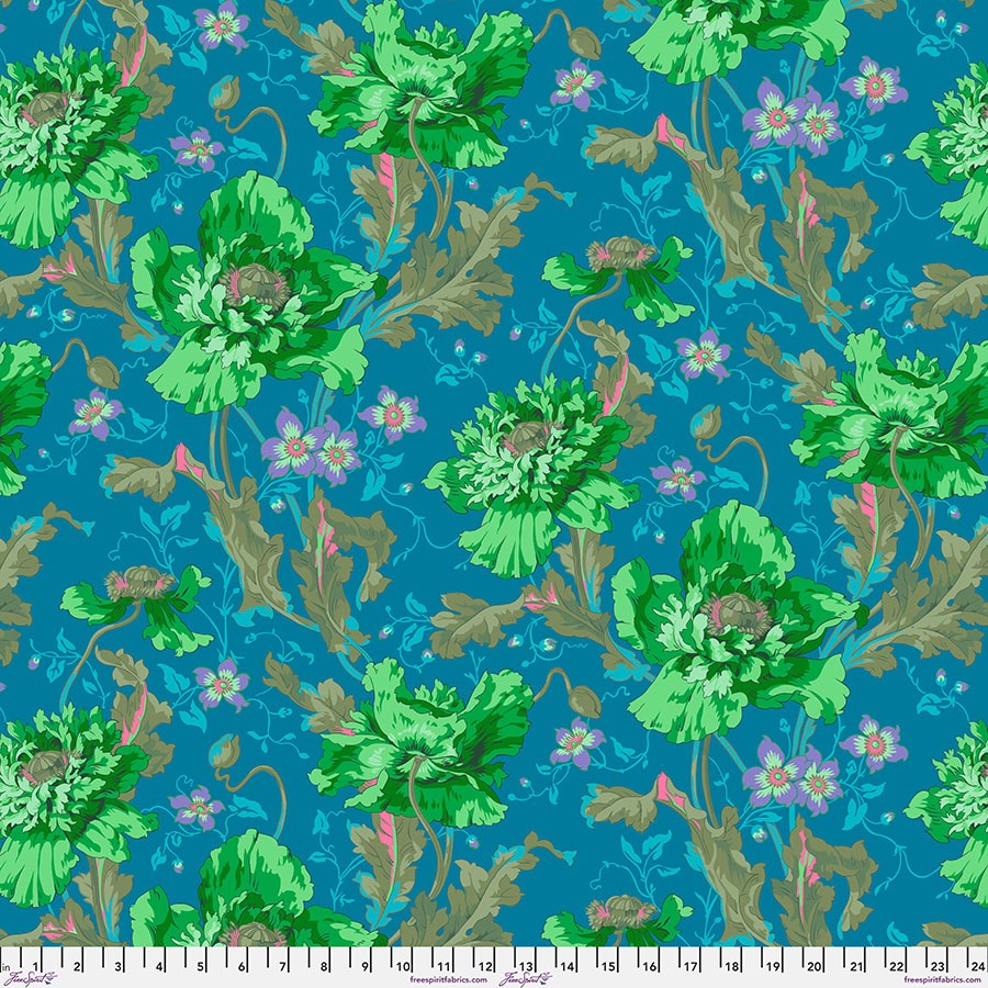 Papaver - Green ll August 2024 ll Kaffe Fassett Collective