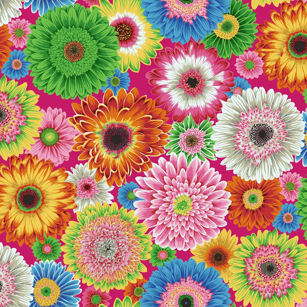 Gerbera Daisies - Bright || August 2026 || Kaffe Fassett Collective