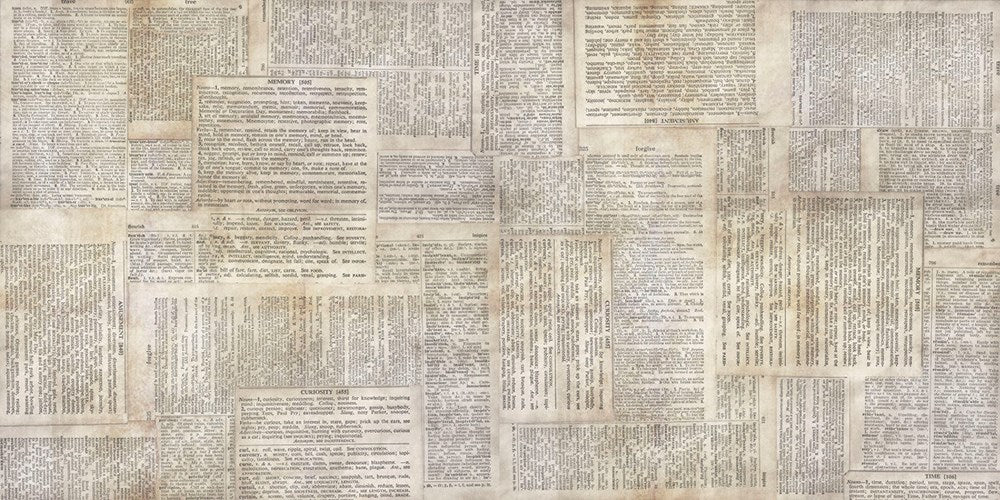 Dictionary - Neutral II Electic Elements II Tim Holtz