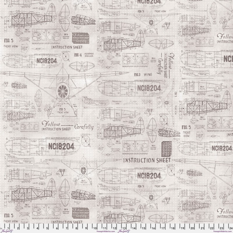 Model Airplanes - Parchment II Monochrome II Tim Holtz