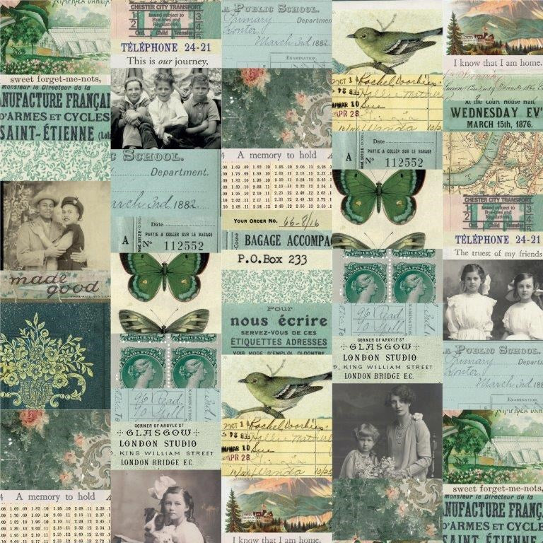 Teal Collage - Teal || Palette (Teal) || Tim Holtz
