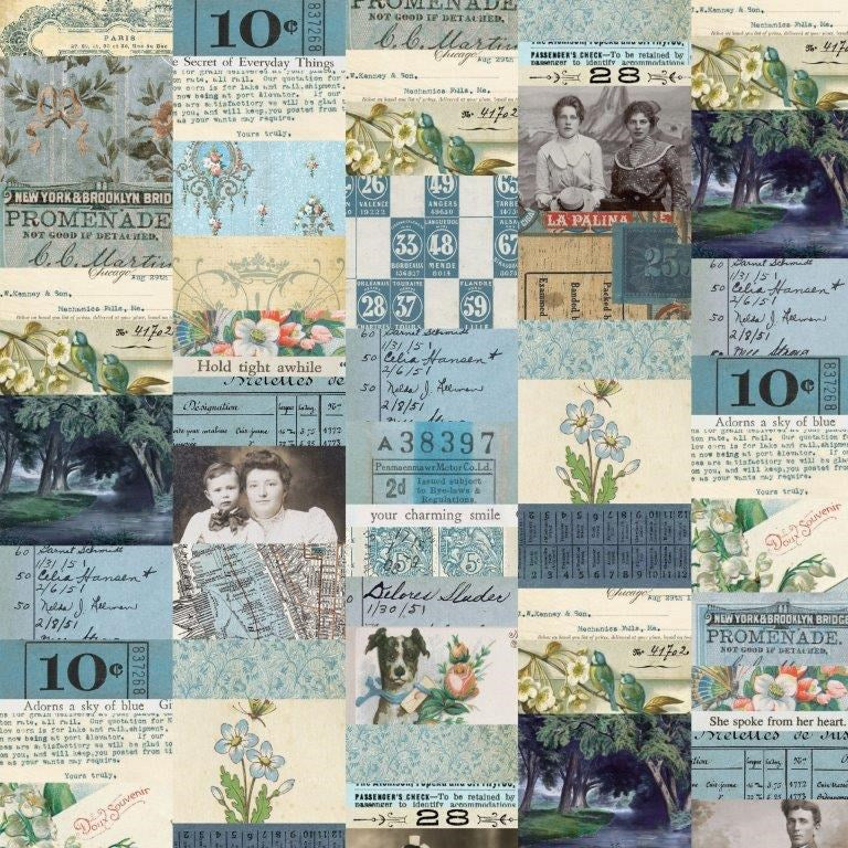Blue Collage - Blue || Palette (Blue) || Tim Holtz