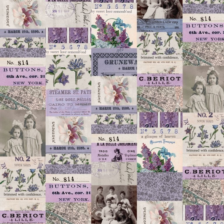 Purple Collage - Purple || Palette [Purple] || Tim Holtz Eclectic Elements