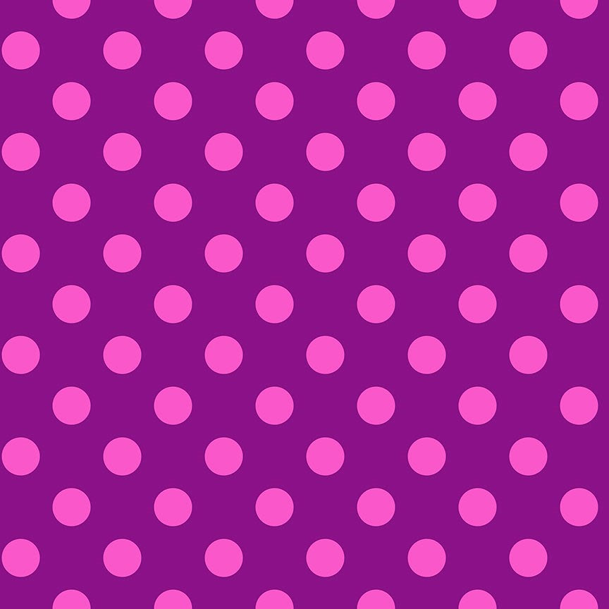 Pom Poms - Foxglove II True Colours II Tula Pink
