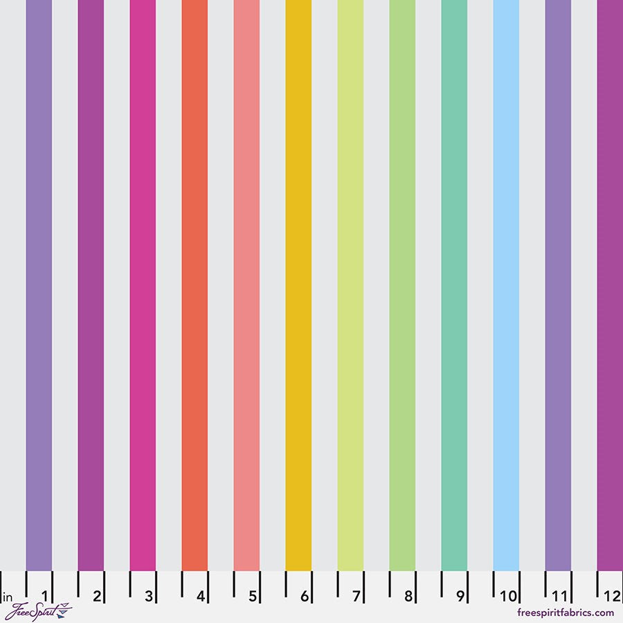 Disco Stripe - Whisper || True Colors || Tula Pink