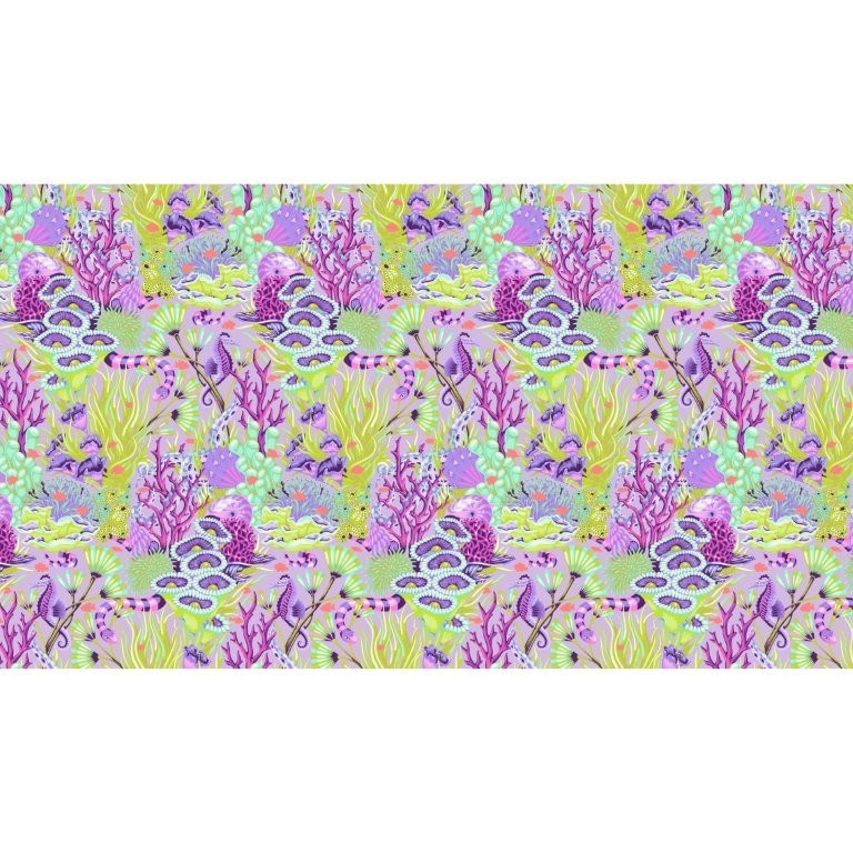 Reef What You Sew - Ultraviolet || Floral Reef || Tula Pink