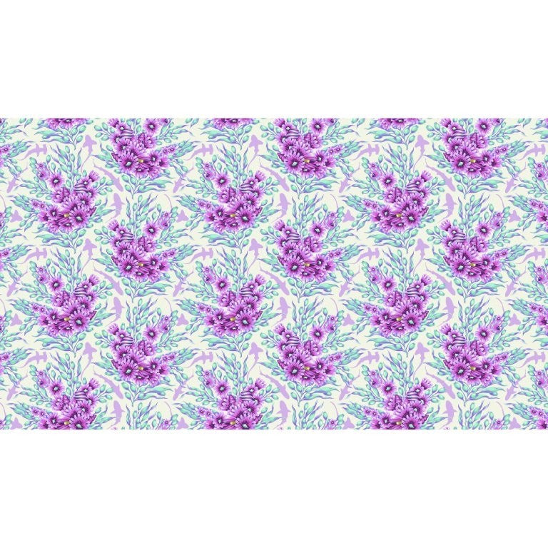 Shadow Sharks - Ultraviolet || Floral Reef || Tula Pink