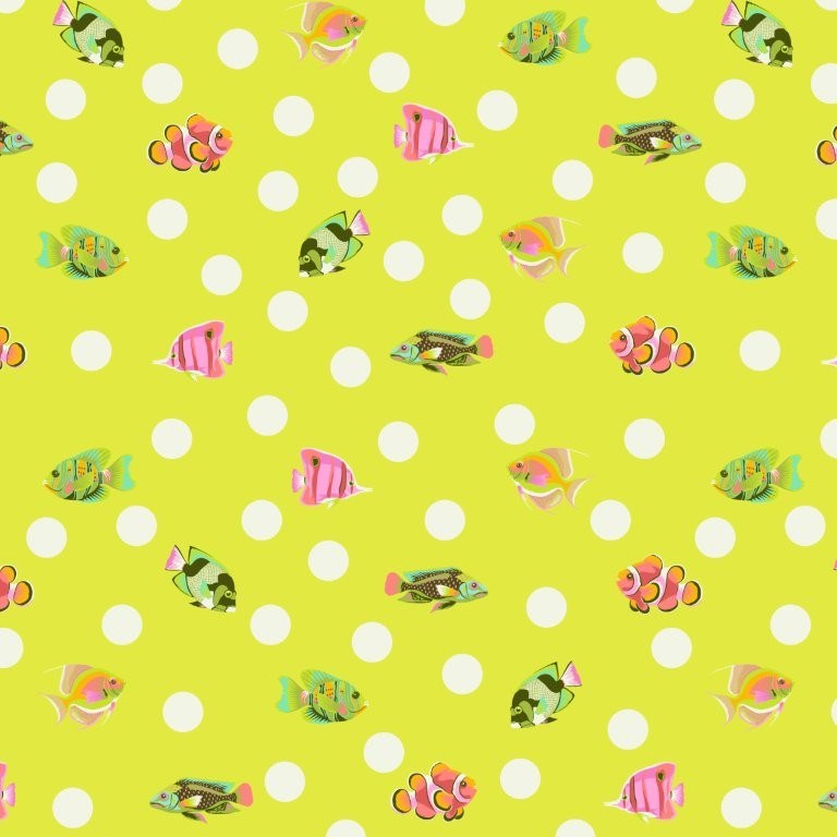 School Crossing - Seagrass || Floral Reef || Tula Pink