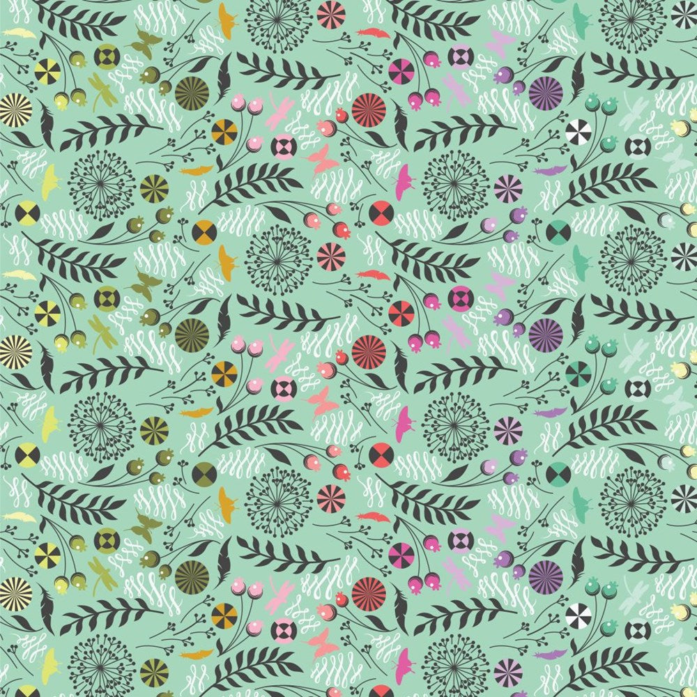 Dandelion - Sweetmint || Prince Charming Déjà Vu || Tula Pink