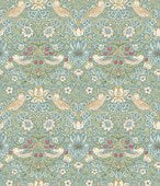 Mini Strawberry Thief - Aqua II Classics II Morris & Co
