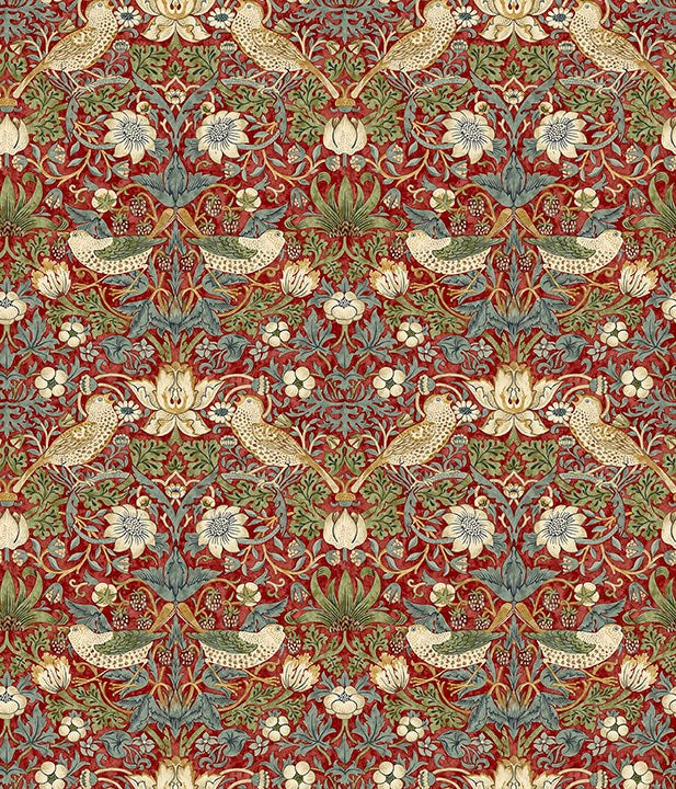 Mini Strawberry Thief - Red II Classics II Morris & Co