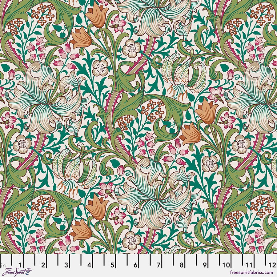 Golden Lily - Fuchsia || Bedford Park || Morris & Co.