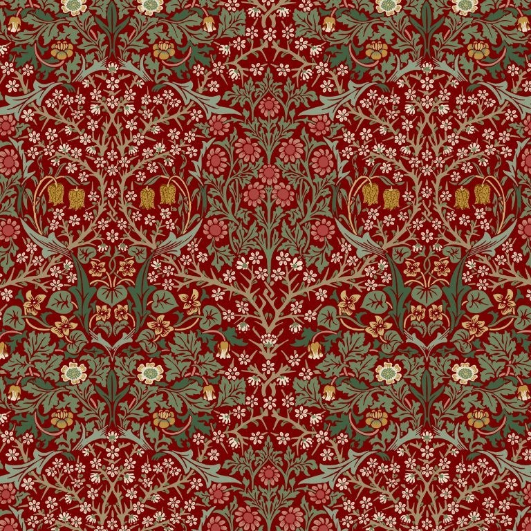 Blackthorn - Thorned Rose || Suffolk Holiday Collection || Morris & Co.