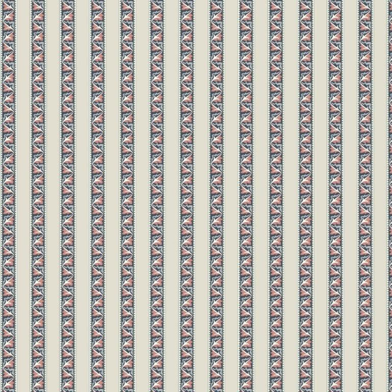 Red Car Stripe - River || Red House || Morris & Co.