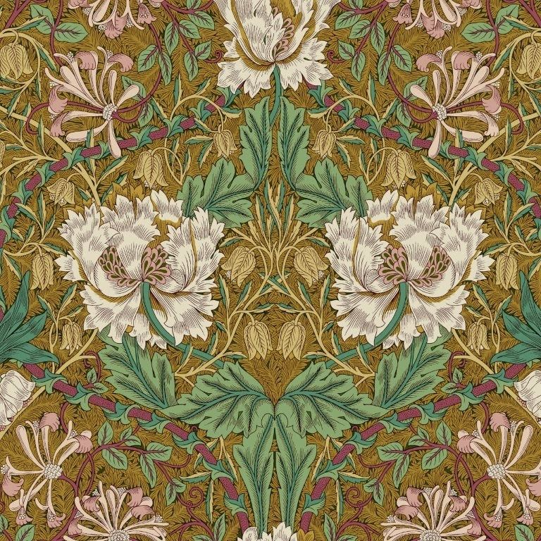 Honey Suckle &amp; Tulip - Gold || Lodden || Morris &amp; Co.