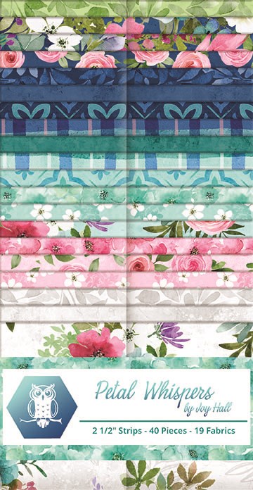 Petal Whispers-2.5 / 2.5" Strips || Petal Whispers || White Owl Textiles