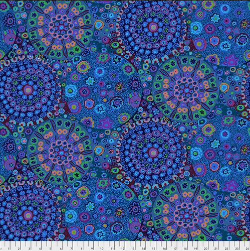 Millefiore 108 - Blue II 108 Quilt Backs II Kaffe Fassett Collective
