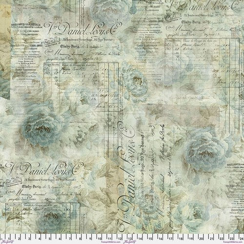 Receipt 108 - Aqua II Eclectic Elements 108" II Tim Holtz