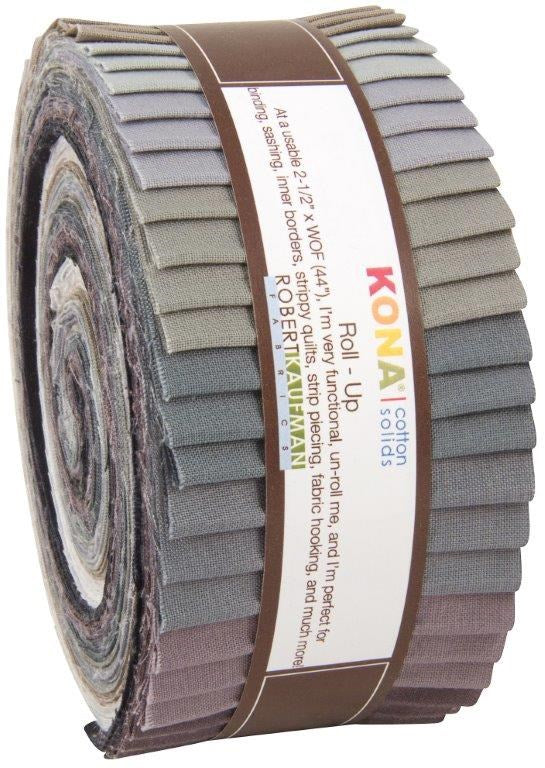 RU-424-40 PC KONA COTTON GRAY AREA || Kona Cotton || ROLL UPS