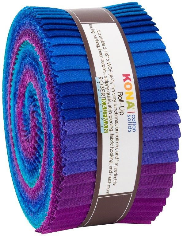 RU-770-40 PC KONA COTTON PEACOCK || Kona Cotton || ROLL UPS