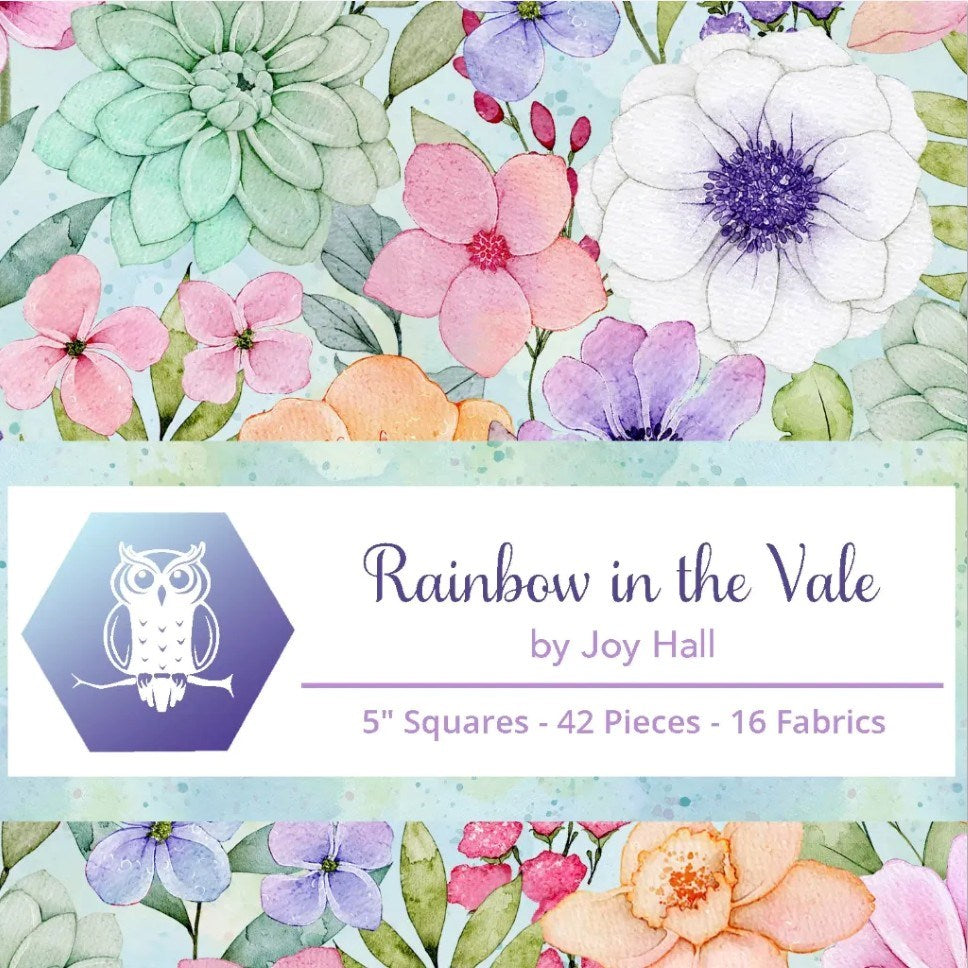 Rainbow in the Vale-05 / 2-4 Pieces of Each Print || Rainbow in the Vale || White Owl Textiles