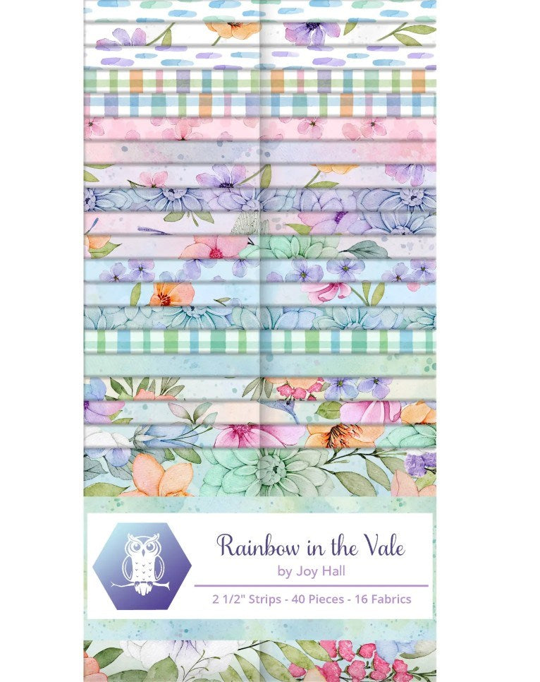 Rainbow in the Vale-2.5 / 2-4 Pieces of Each Print || Rainbow in the Vale || White Owl Textiles