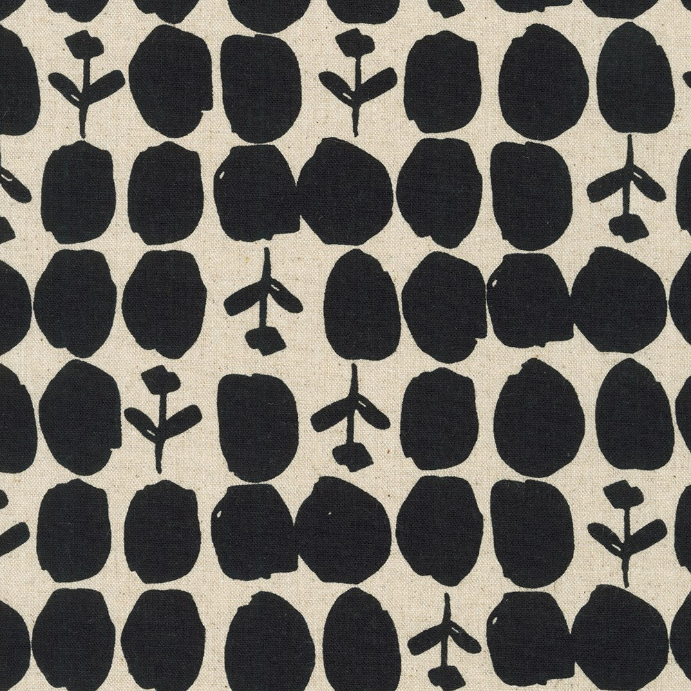 SB-850402D1-5 BLACK II COTTON FLAX PRINTS