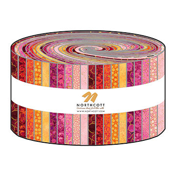 STRIP ROLL - BUBBLE GUM TUT FRU || SHIMMER BASICS || Northcott Basic