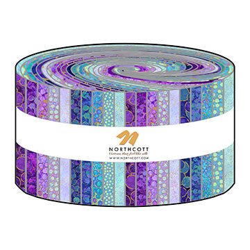 STRIP ROLL - PANSY DEEP SEA || SHIMMER BASICS || Northcott Basic