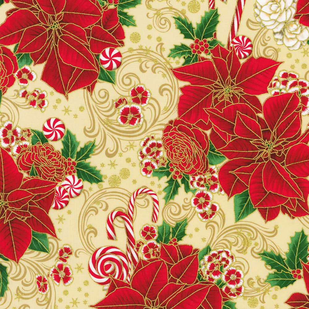 HOLIDAY FLOURISH-PEPPERMINT TWIST || CREAM ||