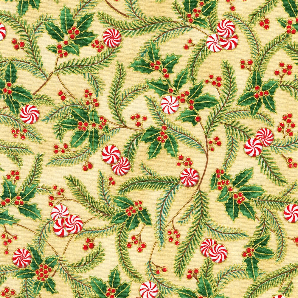 HOLIDAY FLOURISH-PEPPERMINT TWIST || CREAM ||
