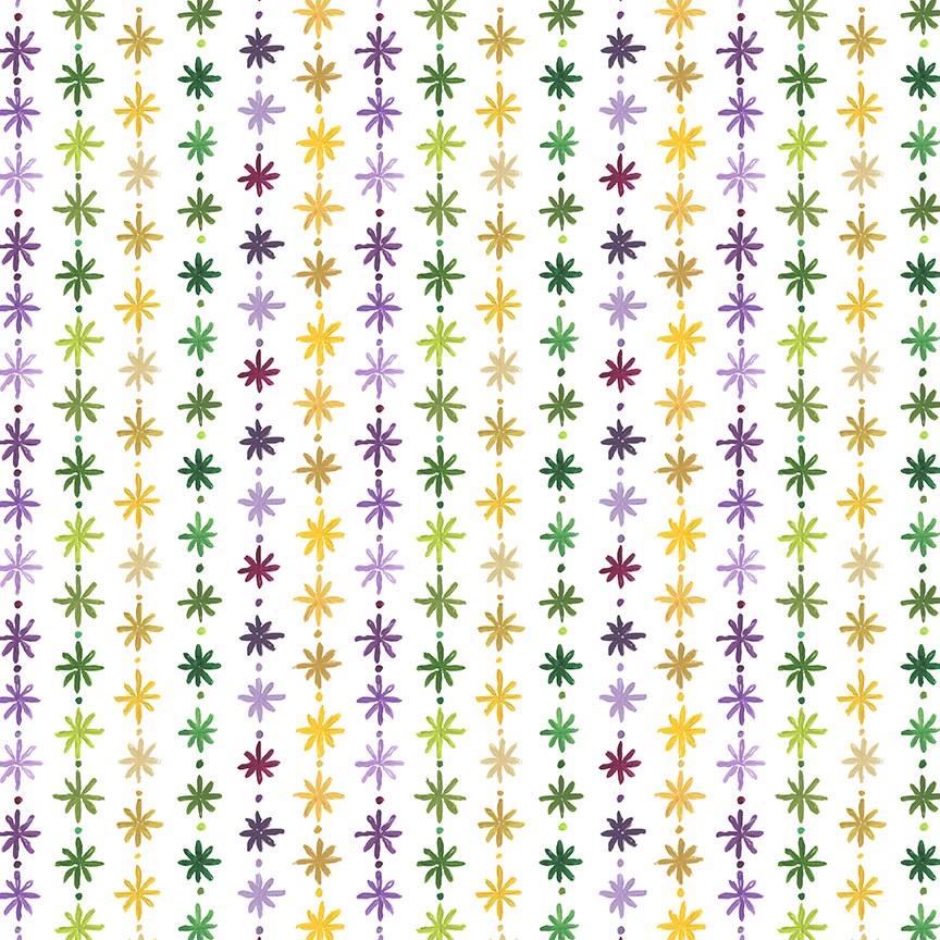 MARDI GRAS STYLE - SPARKLES || WHITE || Dear Stella