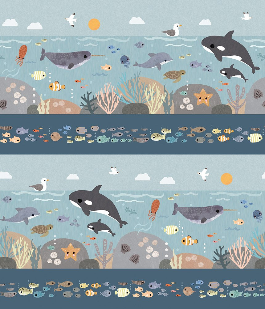 BEYOND THE SEA - HIGH SEAS STRIPE || MULTI || Dear Stella